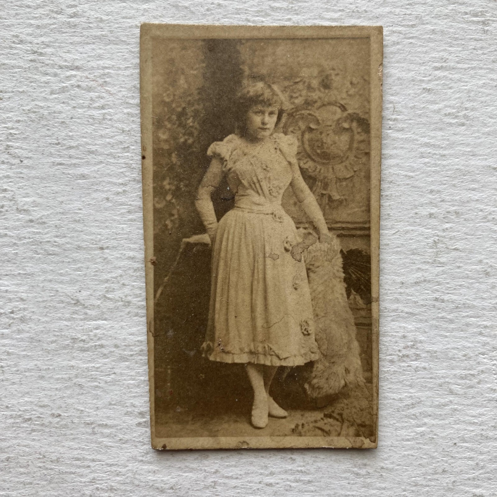 Vintage 1800s Duke\'s Cigarettes Tobacco Card Victorian Girl USA Ephemera