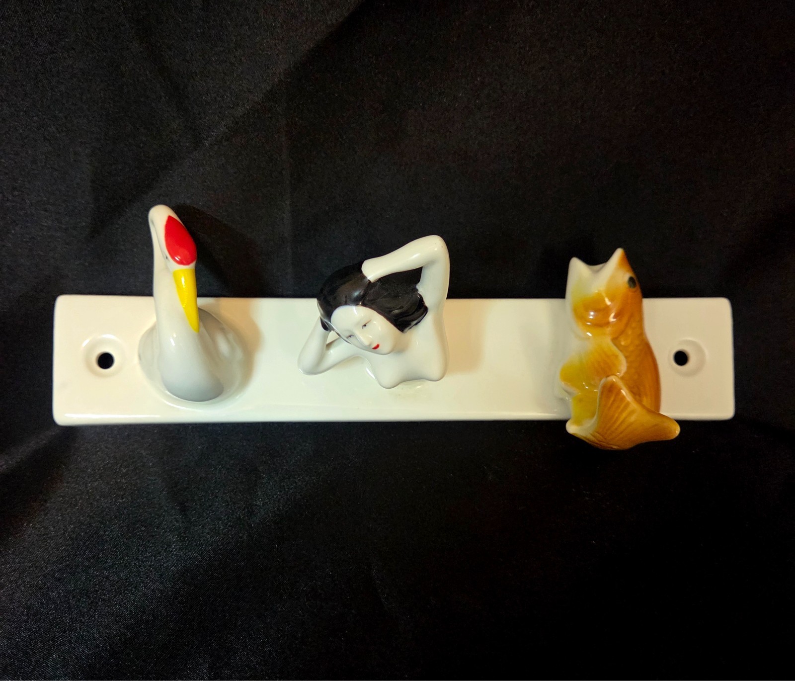 Per B. Sundberg IKEA FÖREMÅL Ceramic Hook Rack Woman Cat Crane 10\