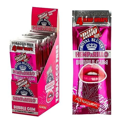 Hemparillo Bubblegum Rillo Size - Full Box of 15 Pouches (4 Per Pouch) Hemparillo Bubblegum Rillo Size - Full Box of 15 Pouches (4 Per Pouch)