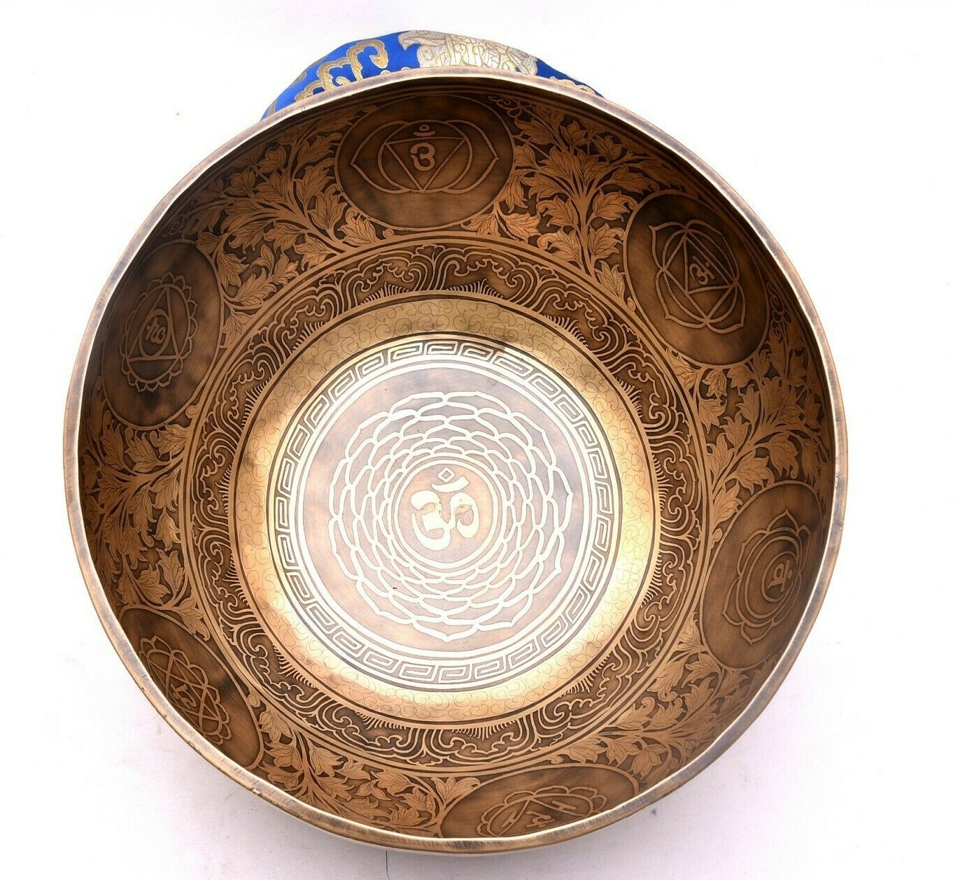 9 Inches Seven Chakra OM Singing Bowl - Best For Meditation And Sound Healing   