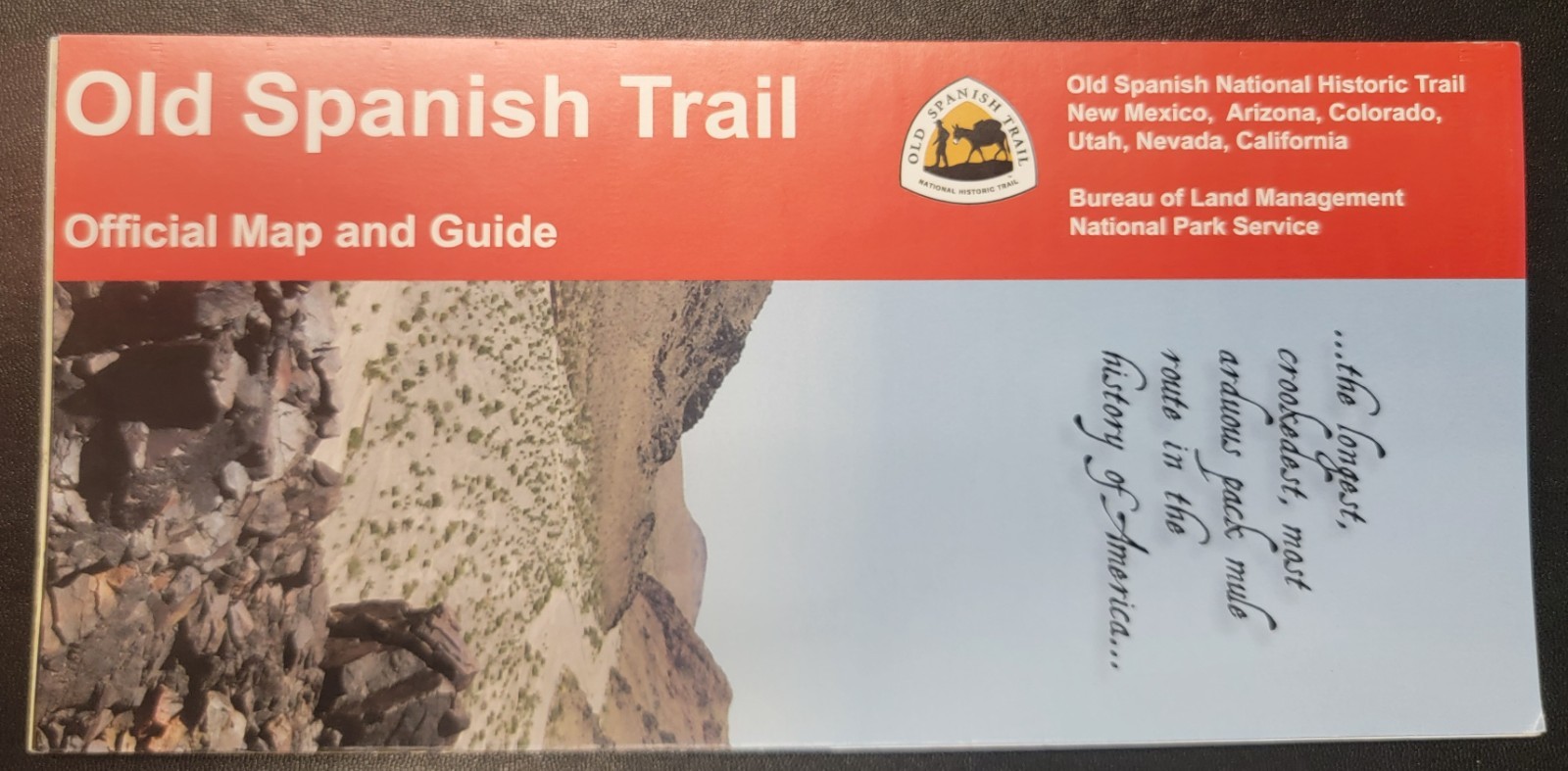 Old Spanish National Historic Trail - NPS/BLM UniGrid - Brochure/Map