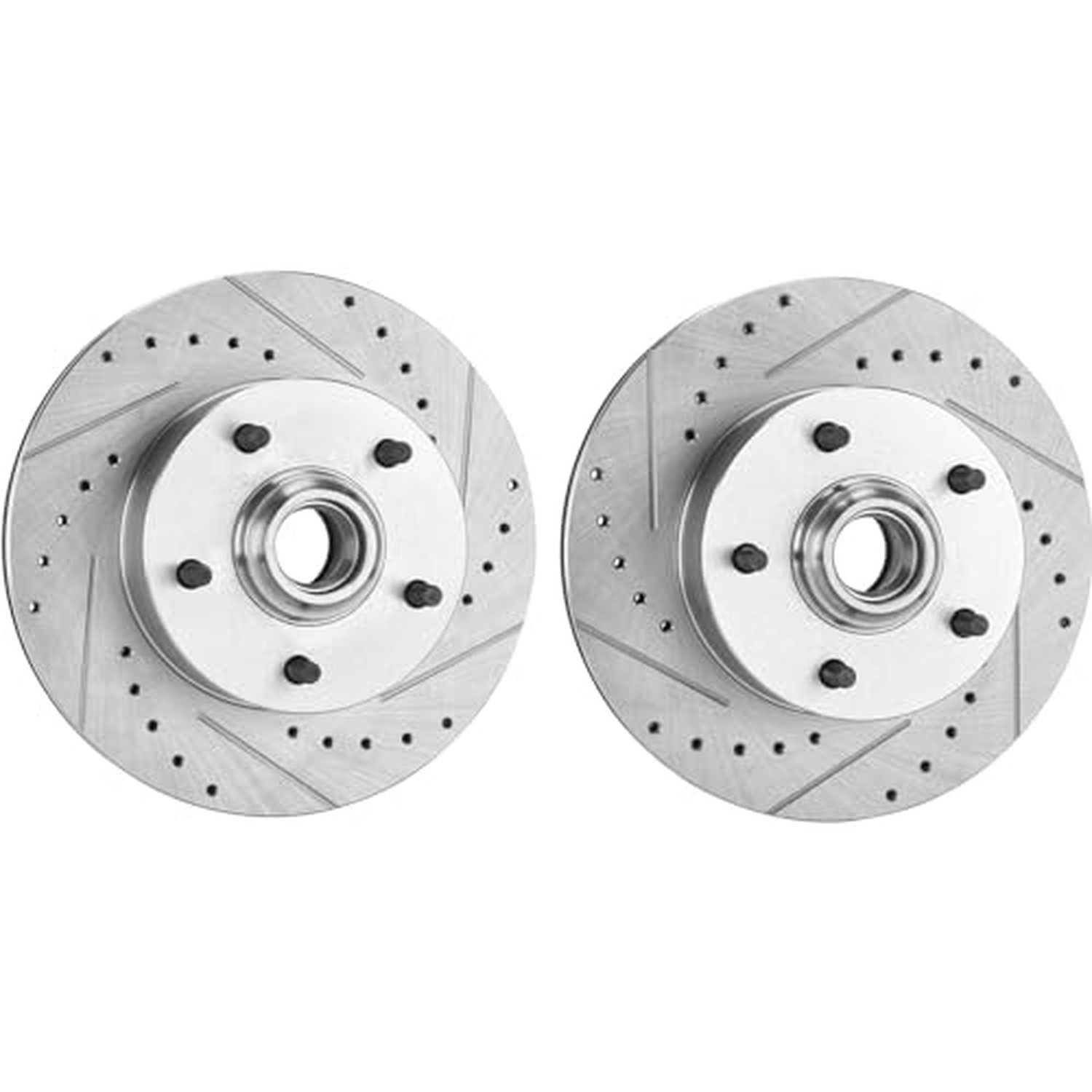 Drilled and Slotted Brake Rotors, For 1969-1972 GM, 11 Inch, 5 on 4 3/4 BP Drilled and Slotted Brake Rotors, For 1969-1972 GM, 11 Inch, 5 on 4 3/4 BP