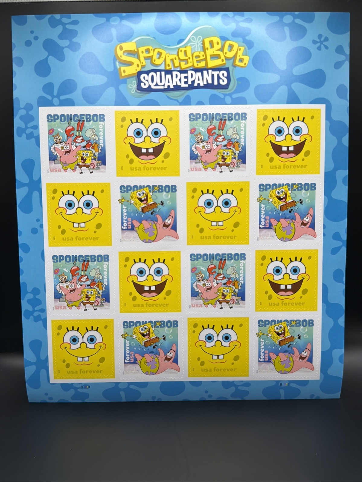 2025 USPS SpongeBob SquarePants Forever Stamp Sheet of 16 Collectible Stamps