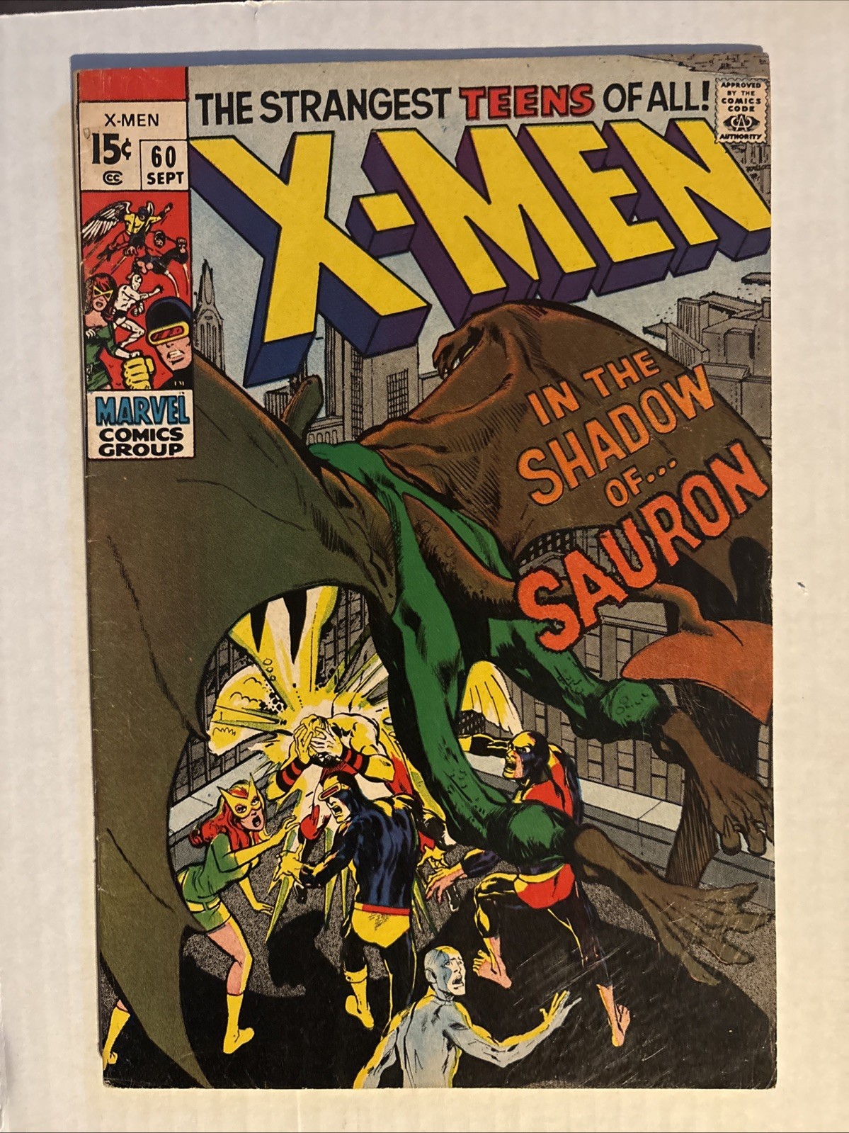 X-Men #60 Sep 1969 First App Sauron Neal Adams Silver Age Marvel Fine (6.0) X-Men #60 Sep 1969 First App Sauron Neal Adams Silver Age Marvel Fine (6.0)