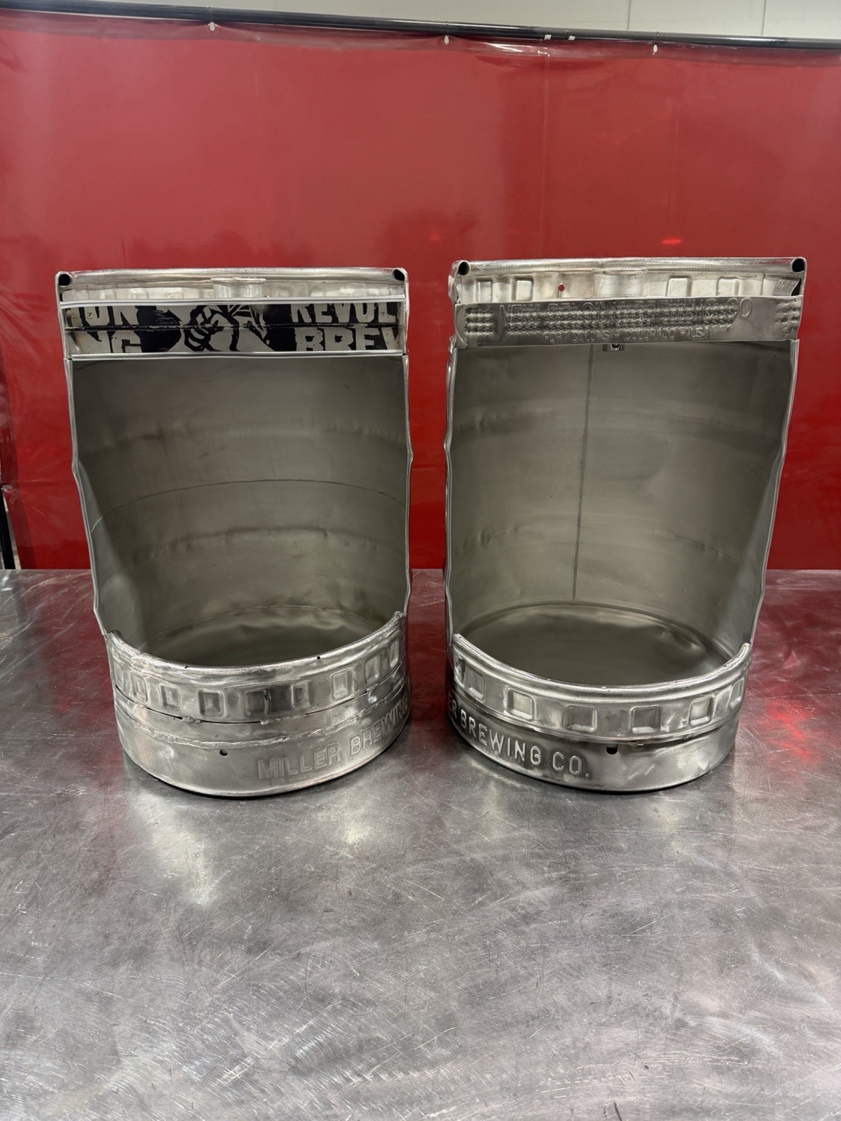Unique urinals made from beer kegs – perfect for bars, pubs, or themed venues