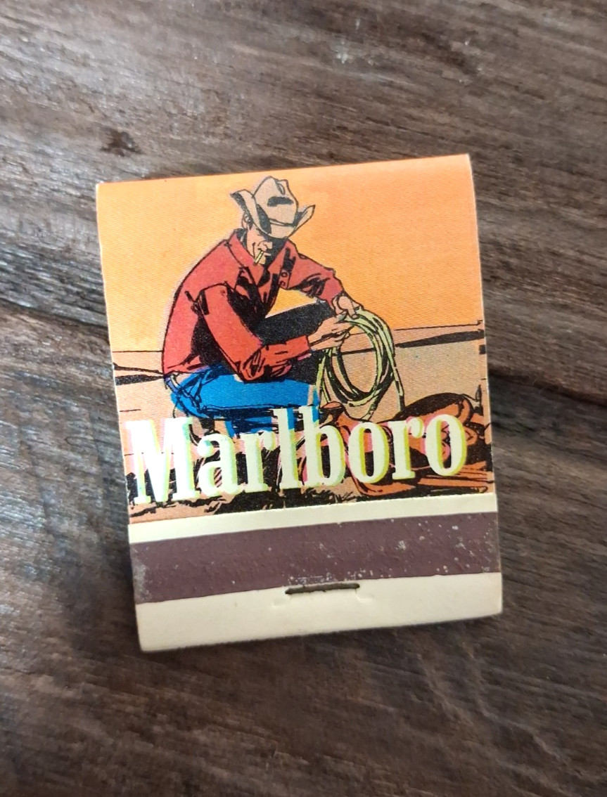Vintage Marlboro 1970\'s  Matchbook - Cowboy - Unused Matches Advertised In LOOK