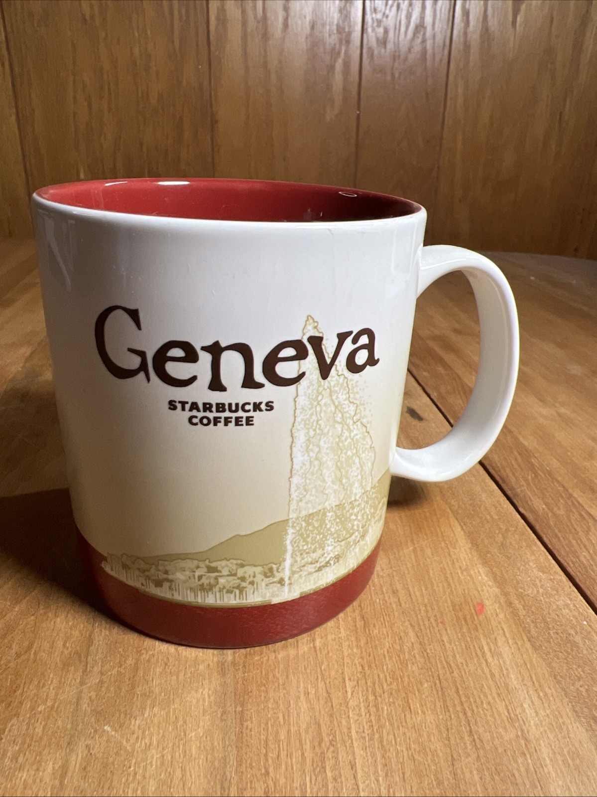 Starbucks Geneva Switzerland 16oz Coffee Mug Global Icon Series