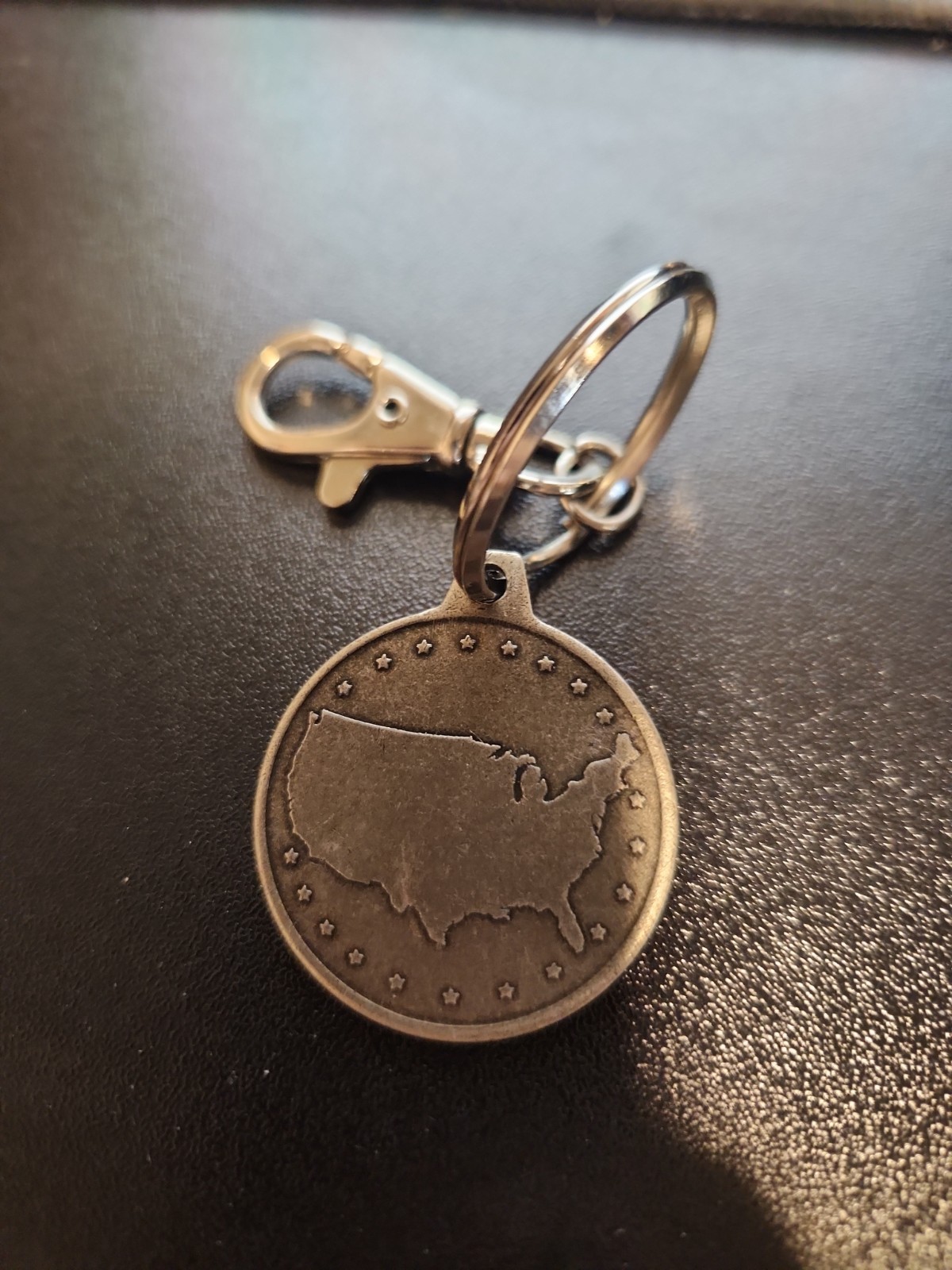 Schoolastic Dear America United States of America Metal Keychain Keyring