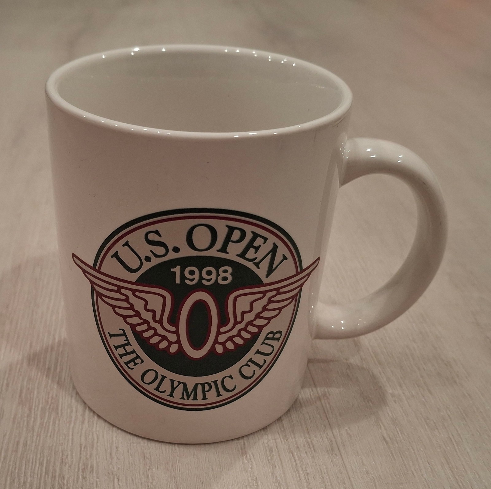 Vtg 1998 U.S. Open The Olympic Club White Ceramic Coffee Tea Cup Course Mug PGA