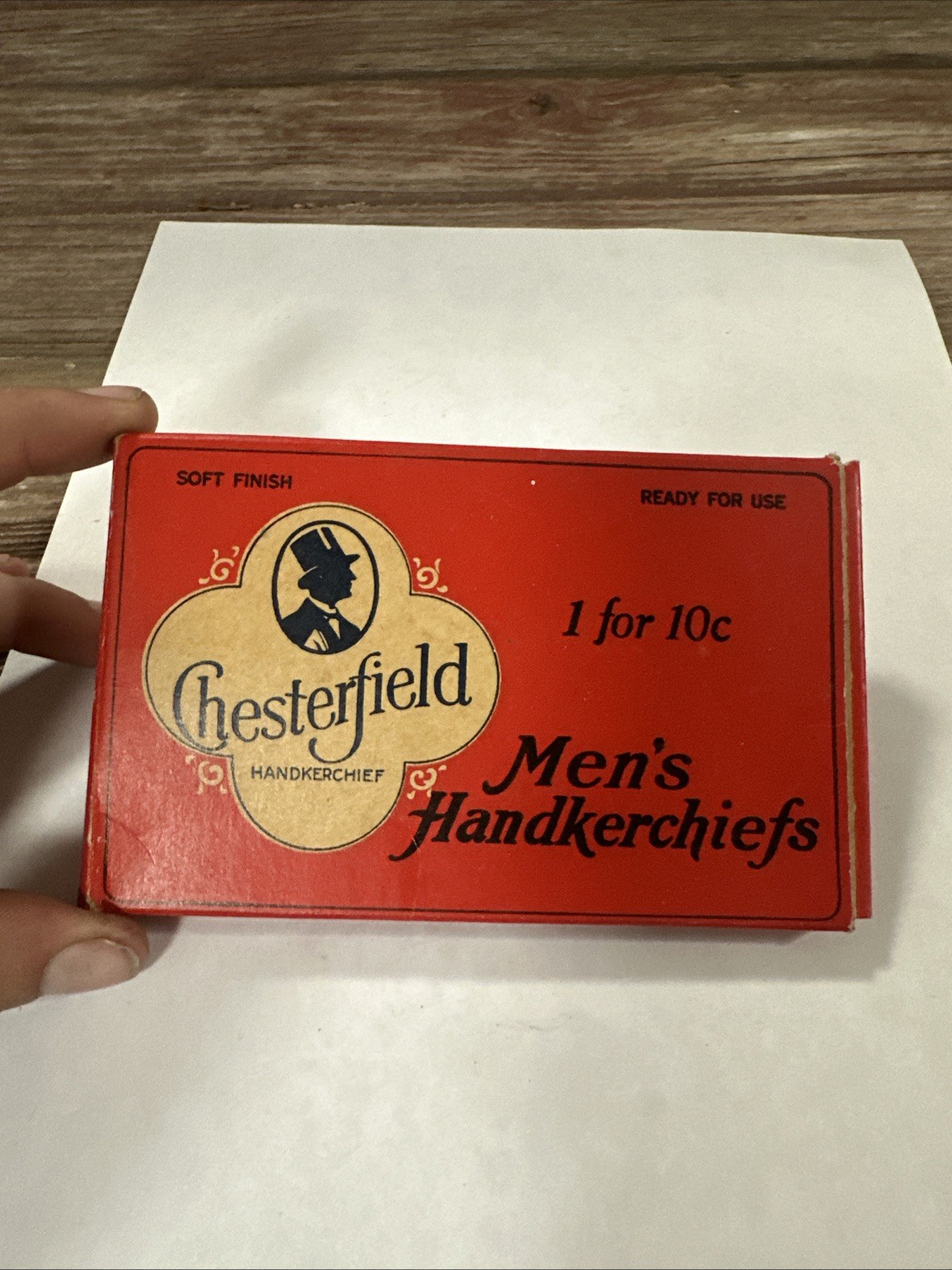 Antique WW2 Chesterfield Handkerchiefs~New In Original Box~Rare
