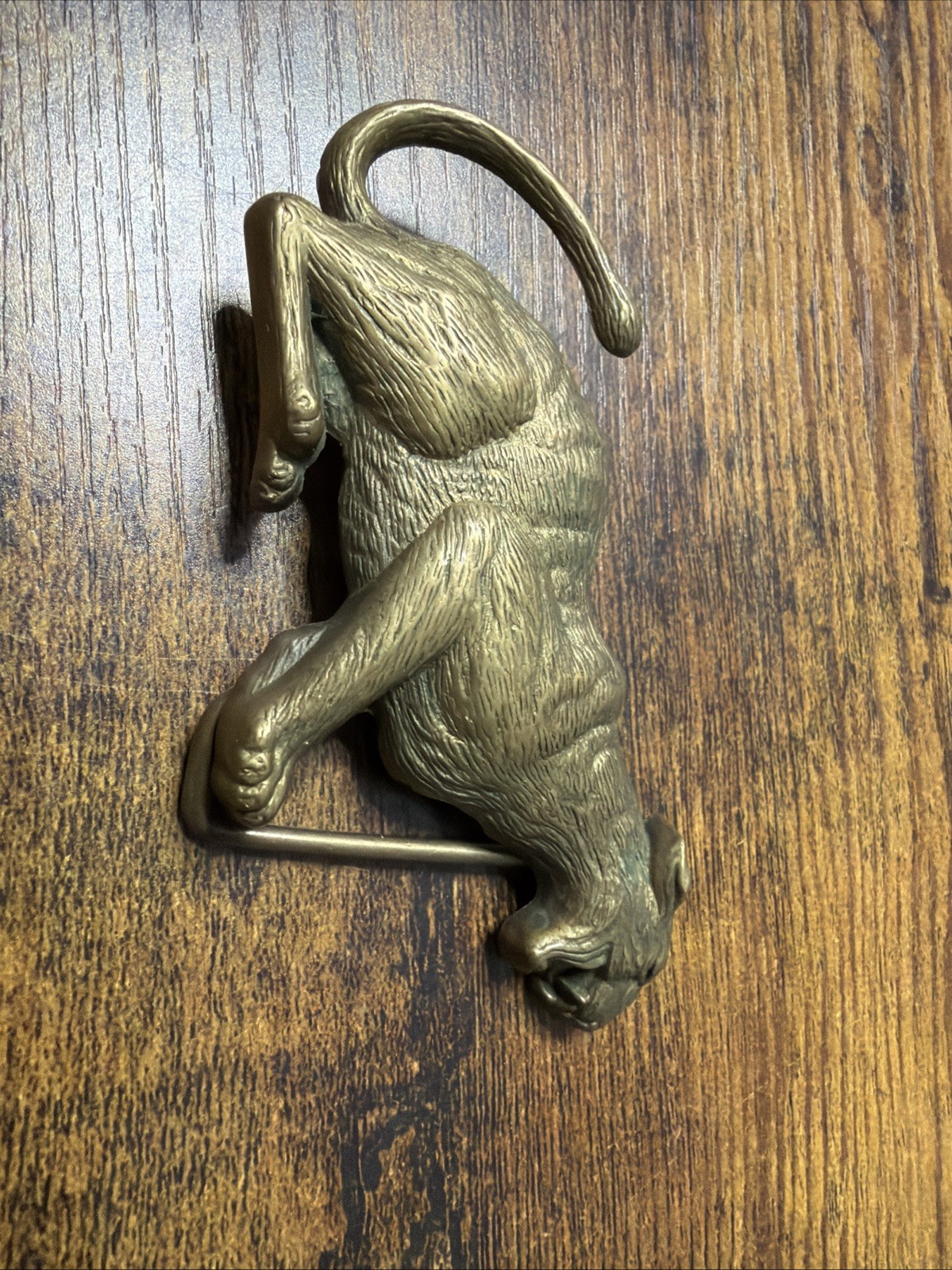 1978 Solid Brass Mountain Lion Cougar Panther Baron Belt Buckle 6104 1978 Solid Brass Mountain Lion Cougar Panther Baron Belt Buckle 6104