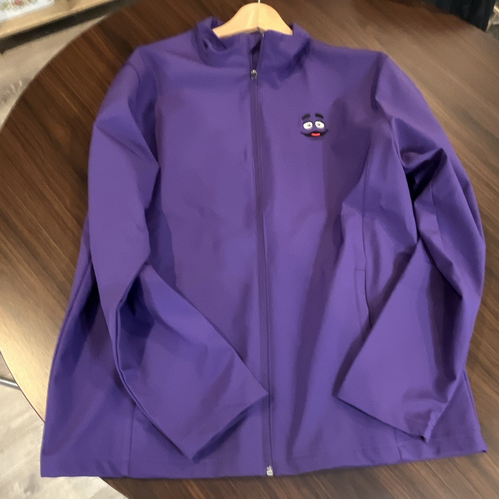 Rare McDonald’s Purple Grimace Jacket Size Large. Collectible Promo Jacket