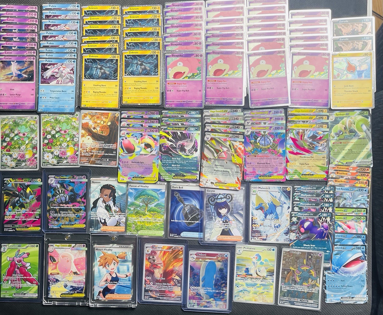 Big 100+ Pokemon TCG Card Lot Mega Clefable Ex Misty’s Vitality 57 Cosmo Holos