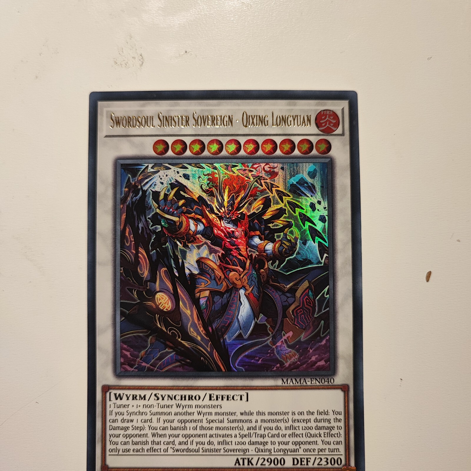 Swordsoul Sinister Sovereign - Qixing Longyuan MAMA-EN040 Ultra Rare New 1st