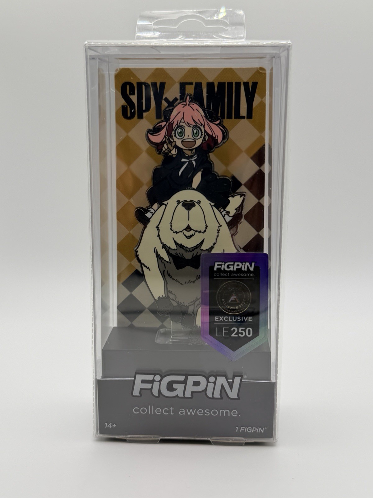 FiGPiN 1770 Spy x Family Anya Forger with Bond Alliance Fest 2024 LE 250 Locked