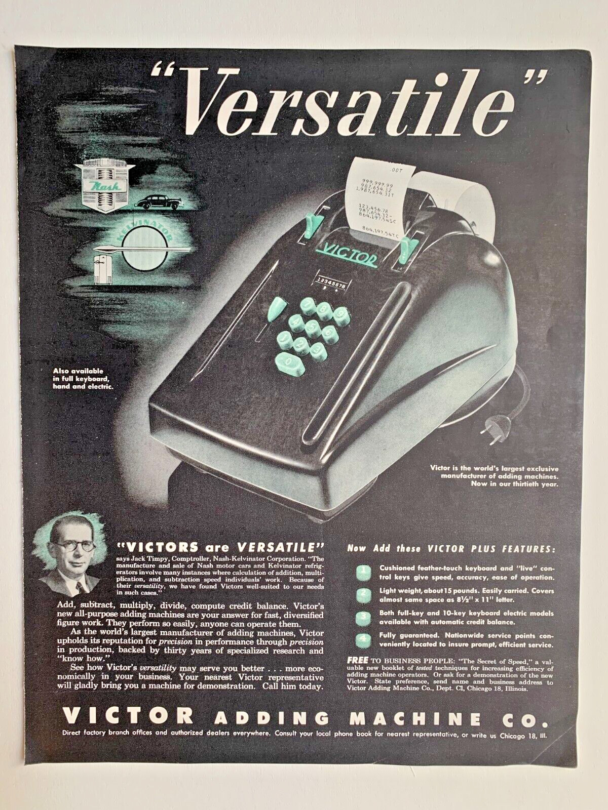 1948 Victor Adding Machine Co  13\