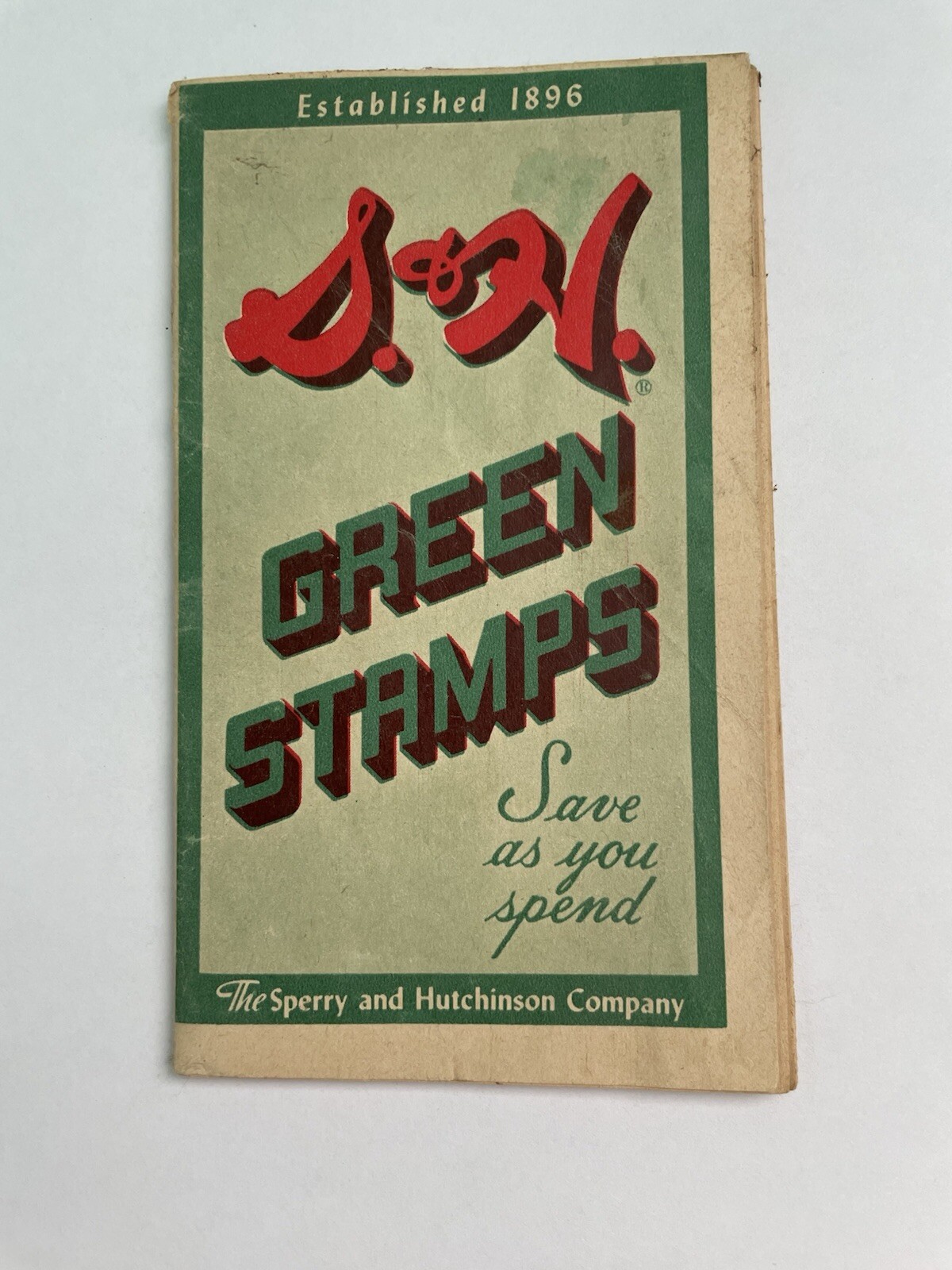 Vintage 1959 S&H GREEN STAMPS Booklet Unused Sperry and Hutchinson Company