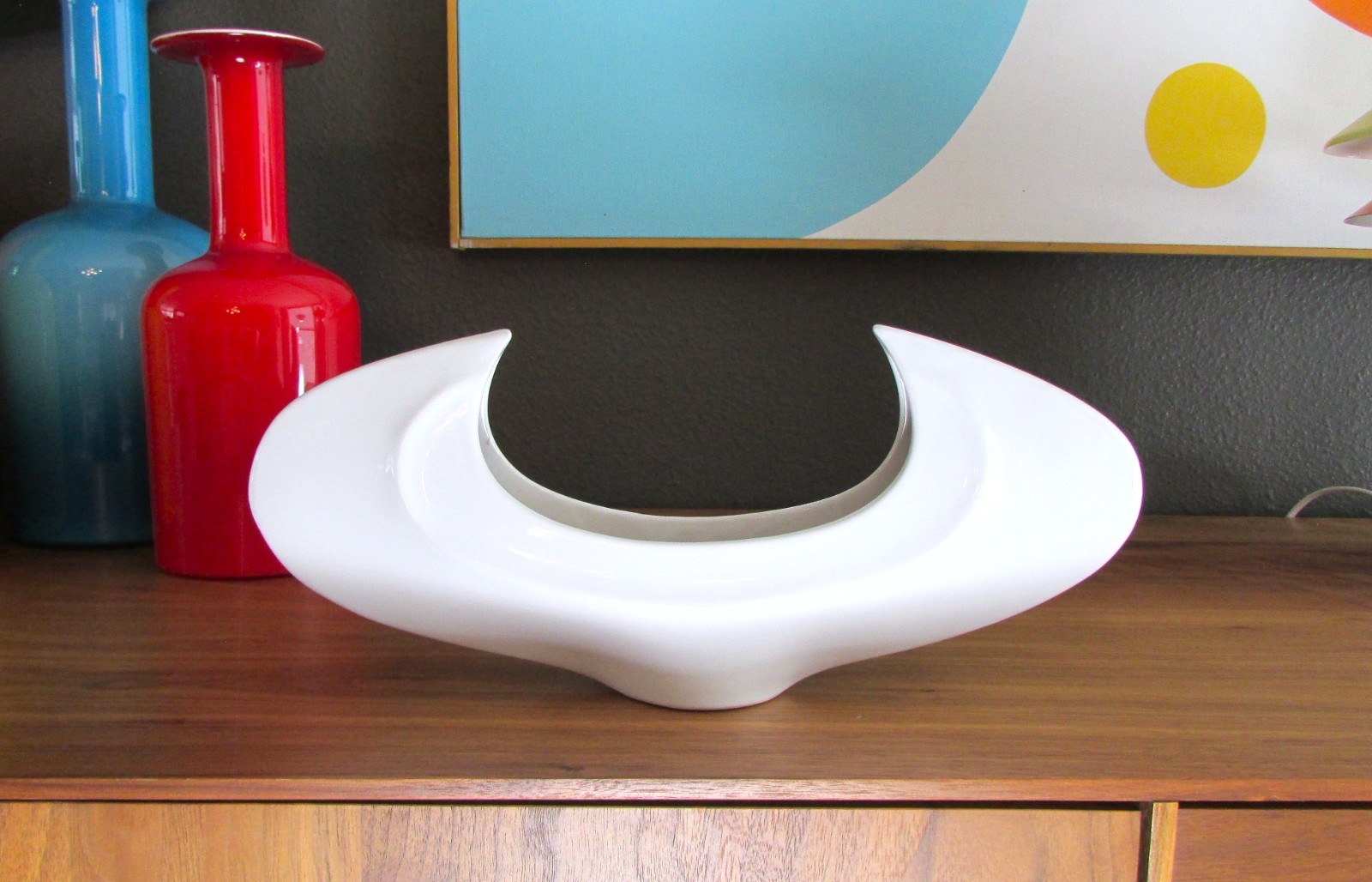 VINTAGE Sculptural TOYO Japan MODERNIST IKEBANA Planter VASE