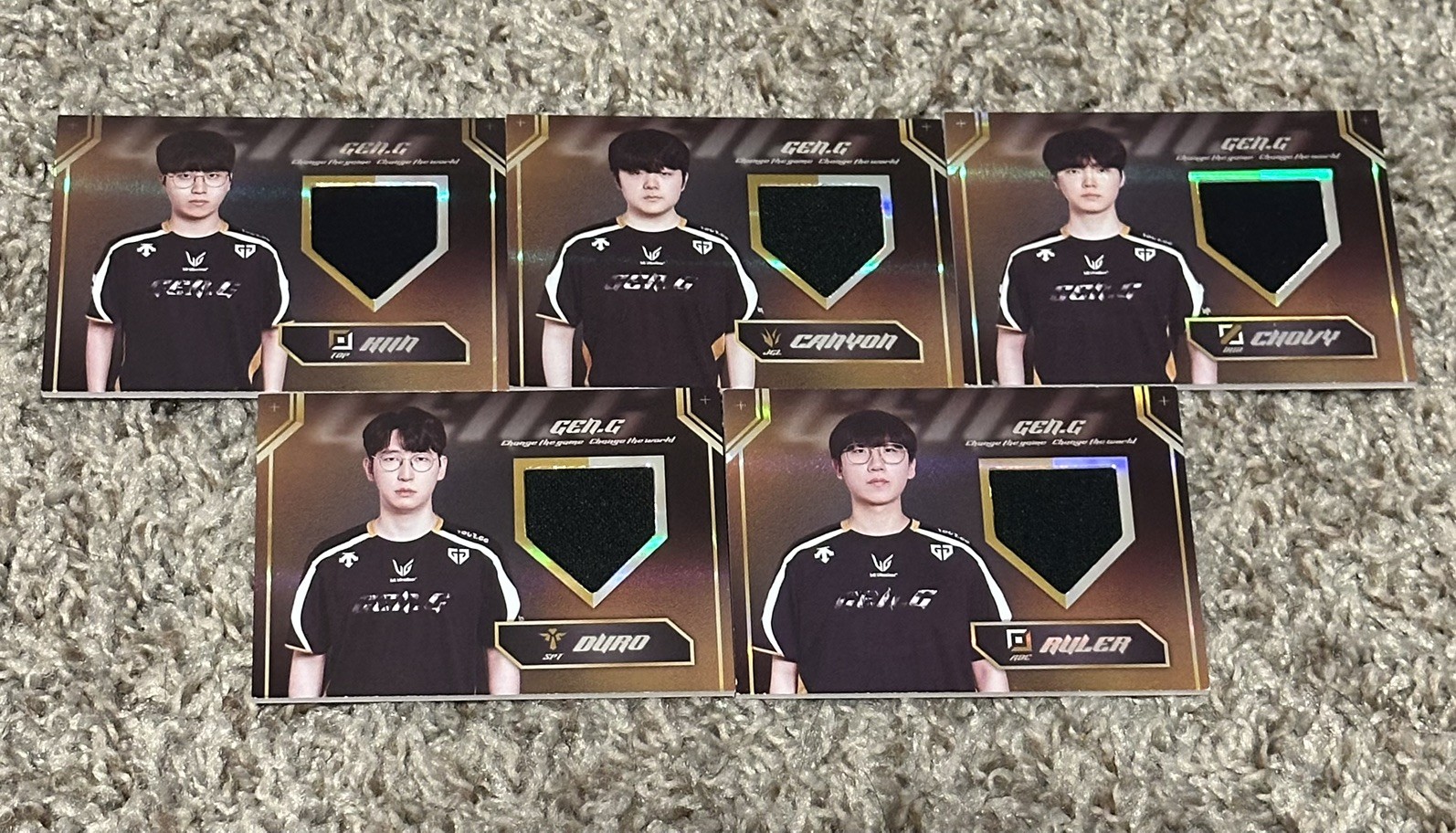 2025 Gen.G LCK Buffun Kiin Canyon Chovy Ruler Duro black patch League of Legends