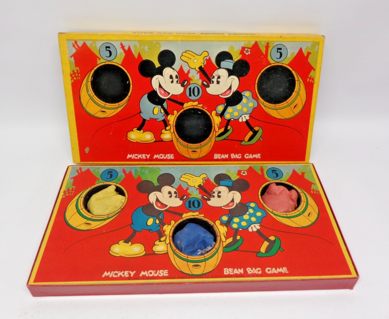 Vintage 1930\'s Mickey Mouse Bean Bag Game Manufactured By Marx Bros Co