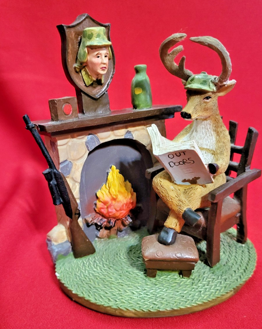 Young's Deer Gets the Trophy Figurine Novelty Hunter Joke Decor With Box Rare