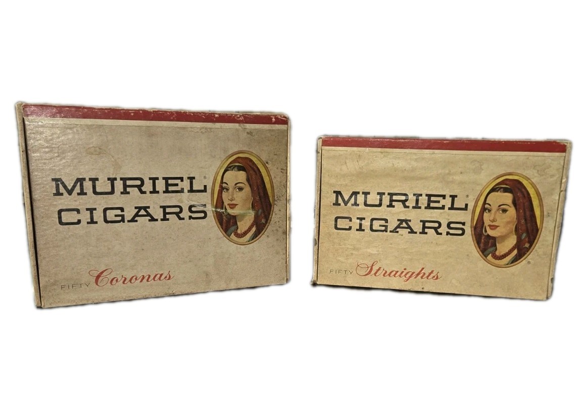 MURIEL STRAIGHTS & CORONAS  EMPTY CIGAR BOX