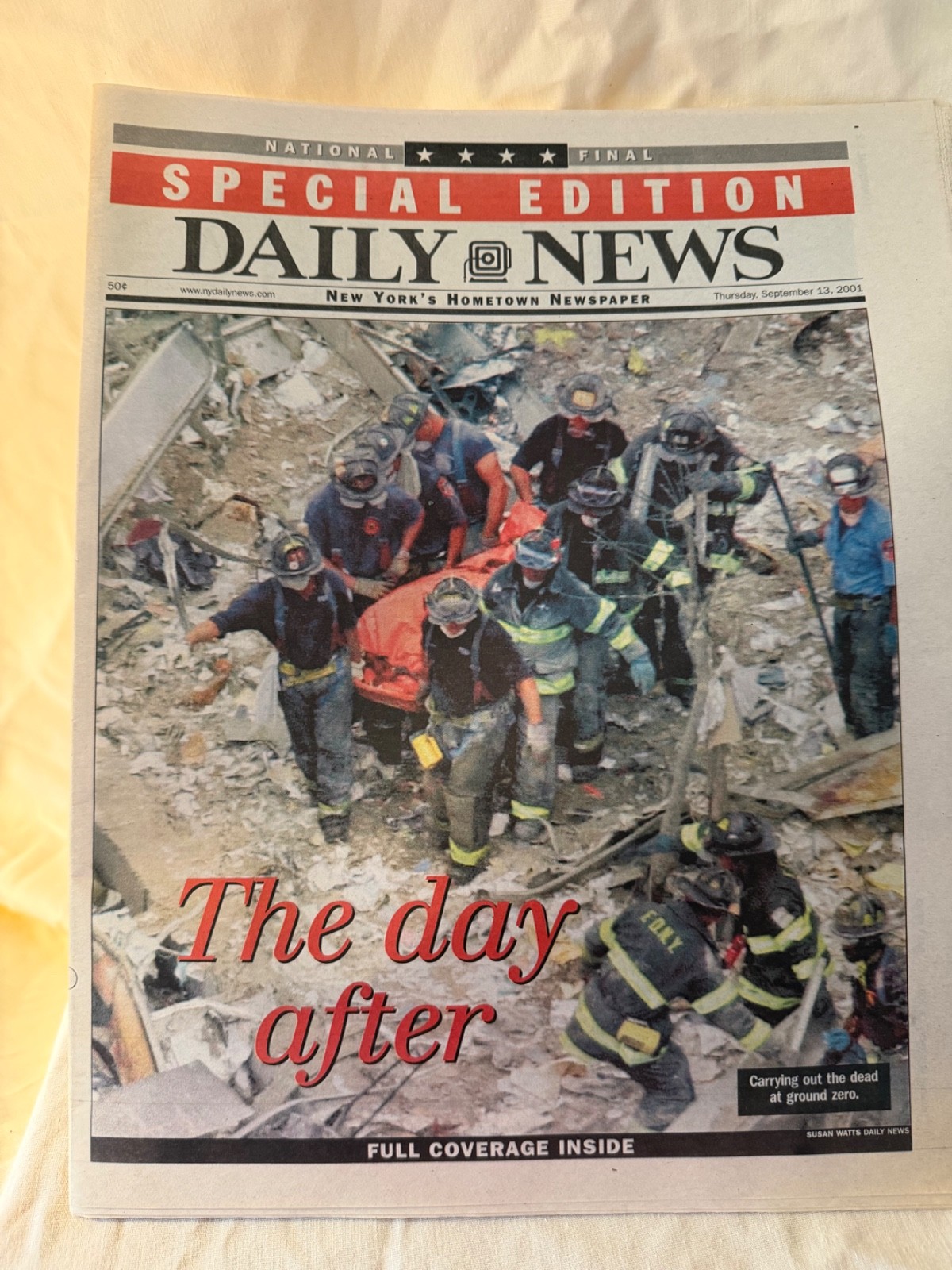 9/11 world trade center newspaper