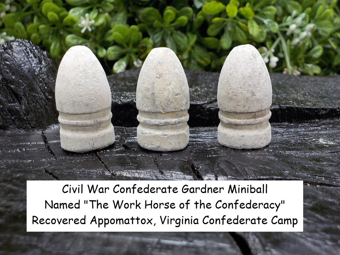 1 Old Rare Vintage Antique Civil War Relic Confederate Gardner Bullet Appomattox