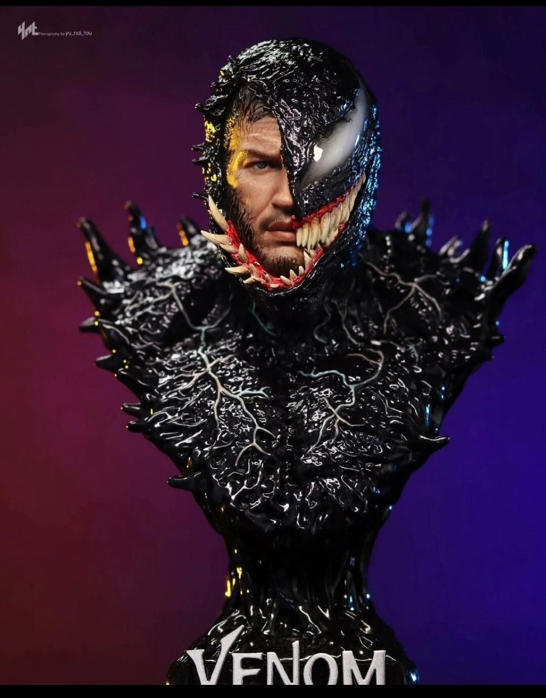 1/6 Carnage Venom Venomized Eddie Brock Bust Figure Statue Collectible  Plastic