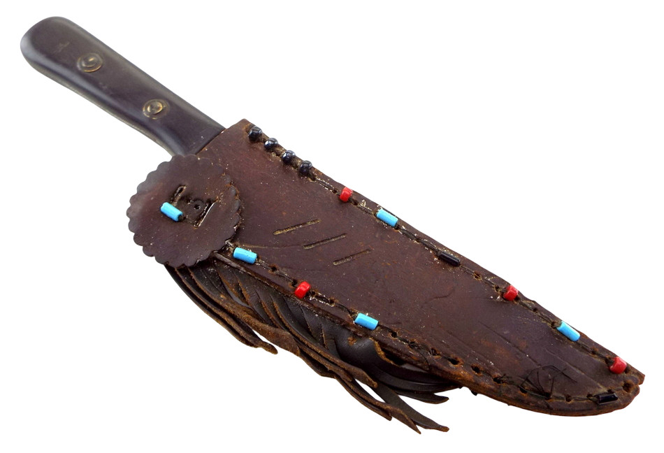 Antique Native American Indian Bowie Fur Trade Knife