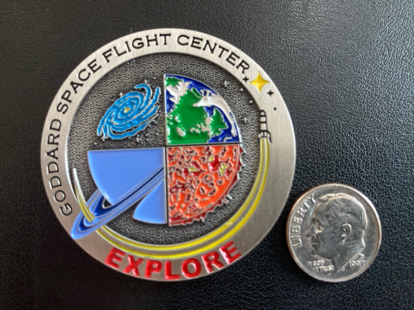 NASA GSFC Robert H Goddard Space Flight Center Challenge Coin Meatball  Science