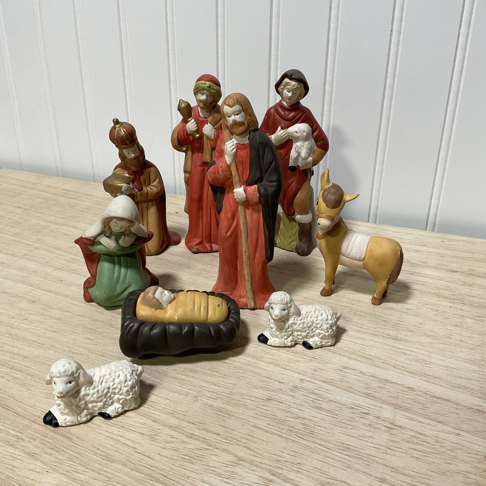 Vintage Nativity Set