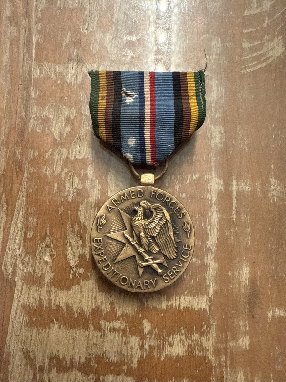 US Armed Forces Expeditionary (AFEM) Service Genuine Award Full Size Medal