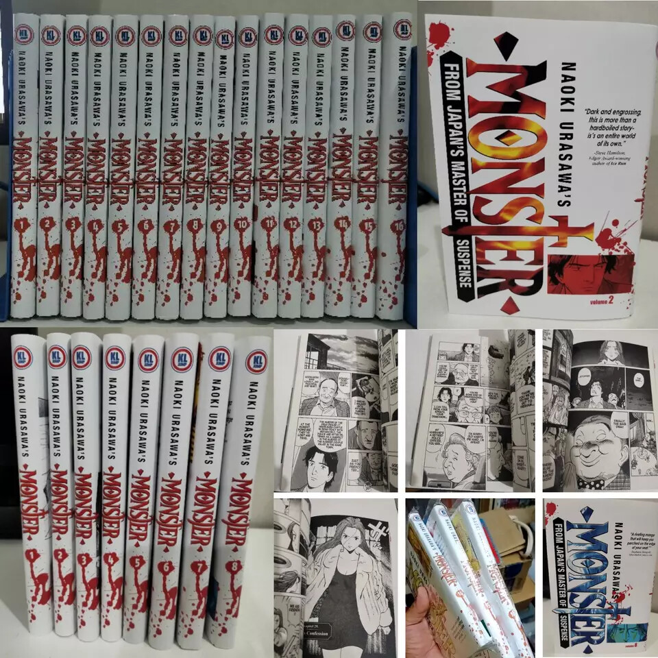 Monster NEW Manga Volume 1-18(END) Full Set by Naoki Urasawa English Comic