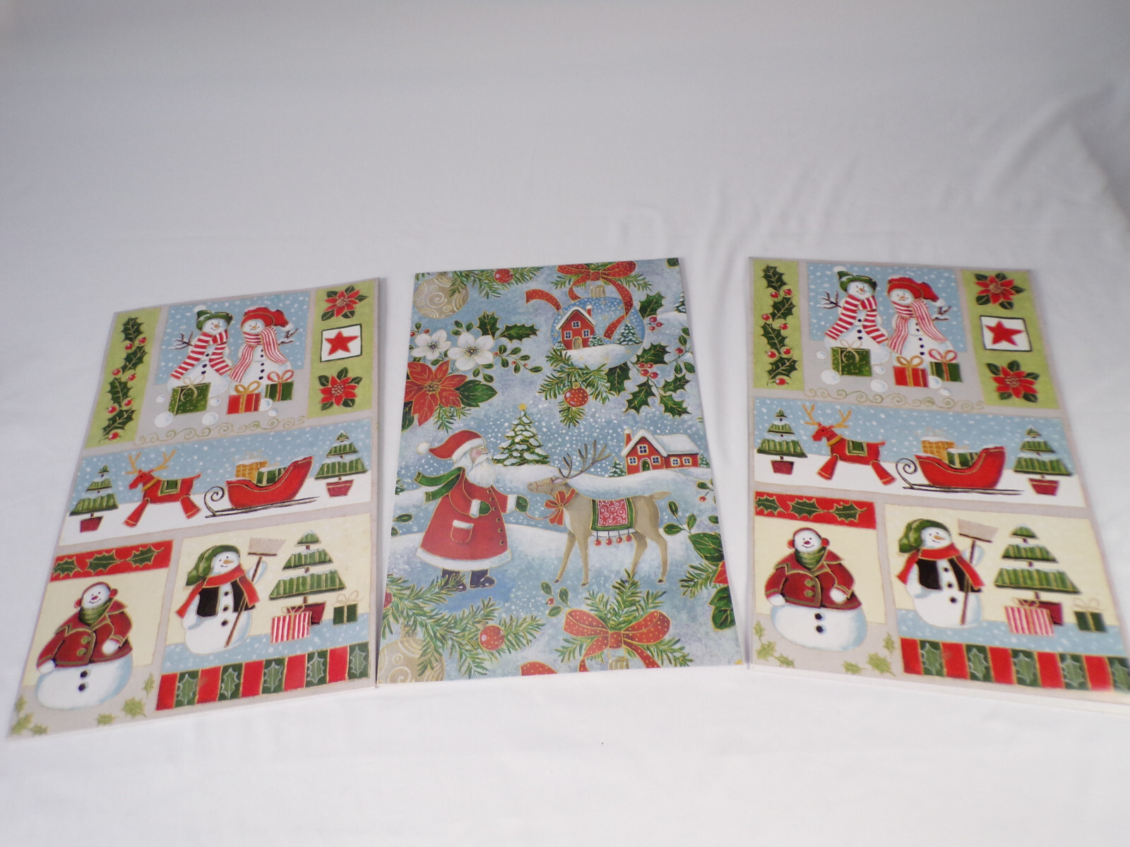 3 NEW VINTAGE CHRISTMAS GIFT BOXES 17\ 3 NEW VINTAGE CHRISTMAS GIFT BOXES 17\