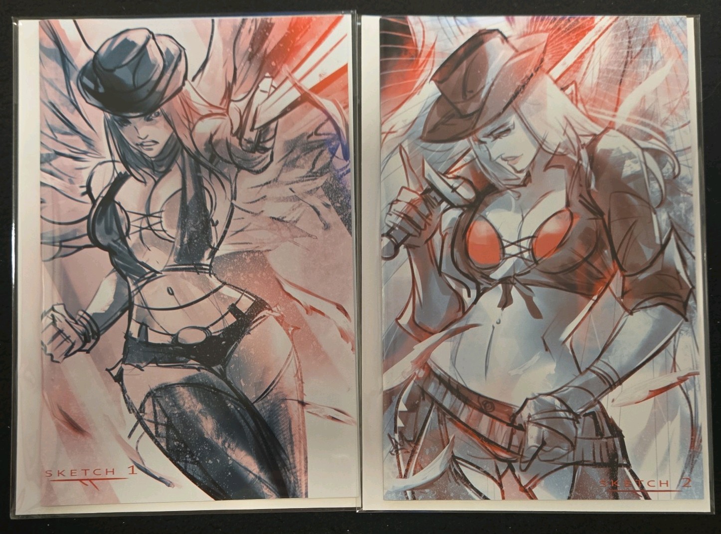 RARE IVAN TAO VIRGIN  YOU HAVE BEEN WARNED #4 SKETCH  1 & 2 4b 4h