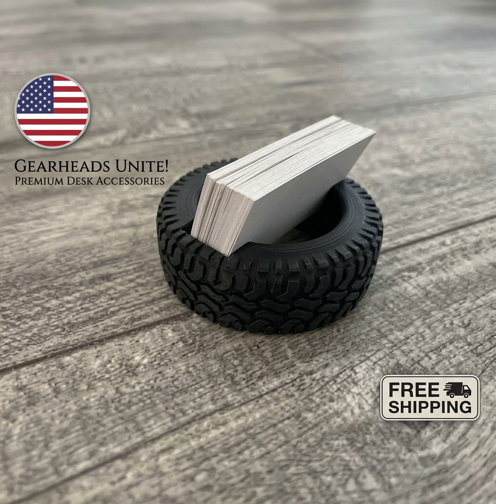 Tire Business Card Holder - Wheel Shop Display Stand Desktop Countertop Tire Business Card Holder - Wheel Shop Display Stand Desktop Countertop