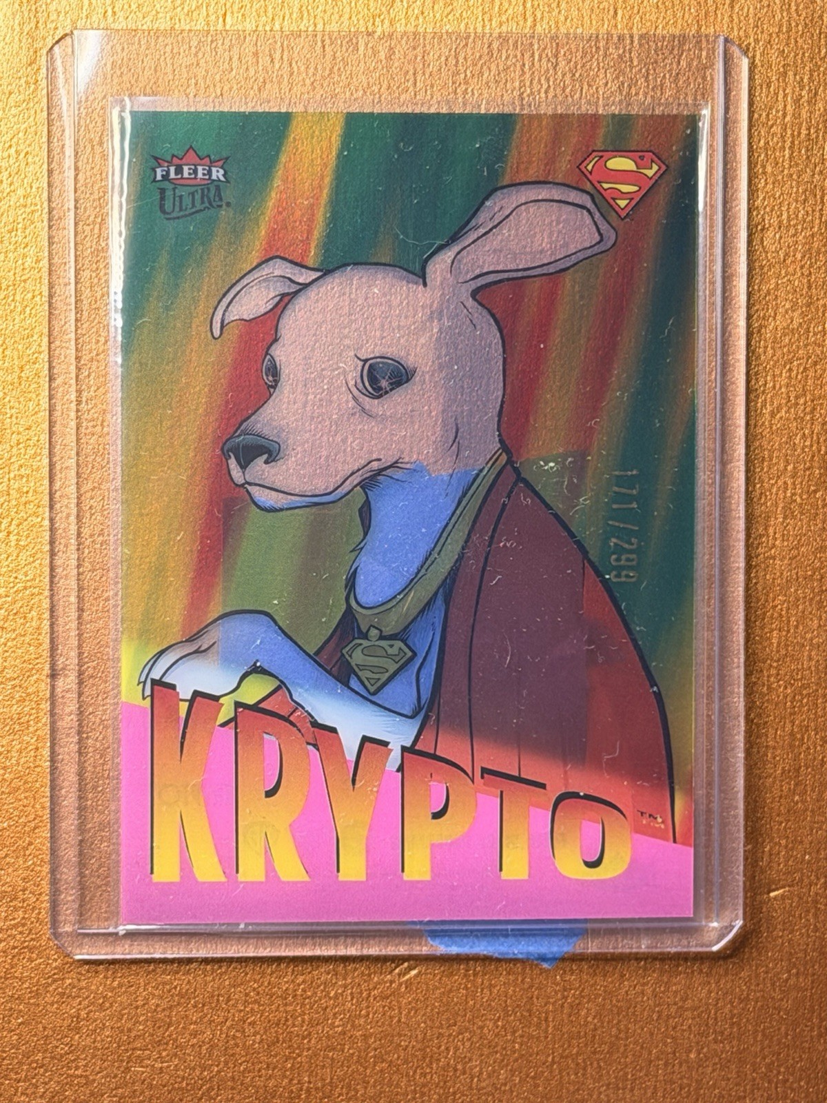 KRYPTO \'95 RETRO PINK /299 2026 Fleer Ultra Superman KRYPTO \'95 RETRO PINK /299 2026 Fleer Ultra Superman