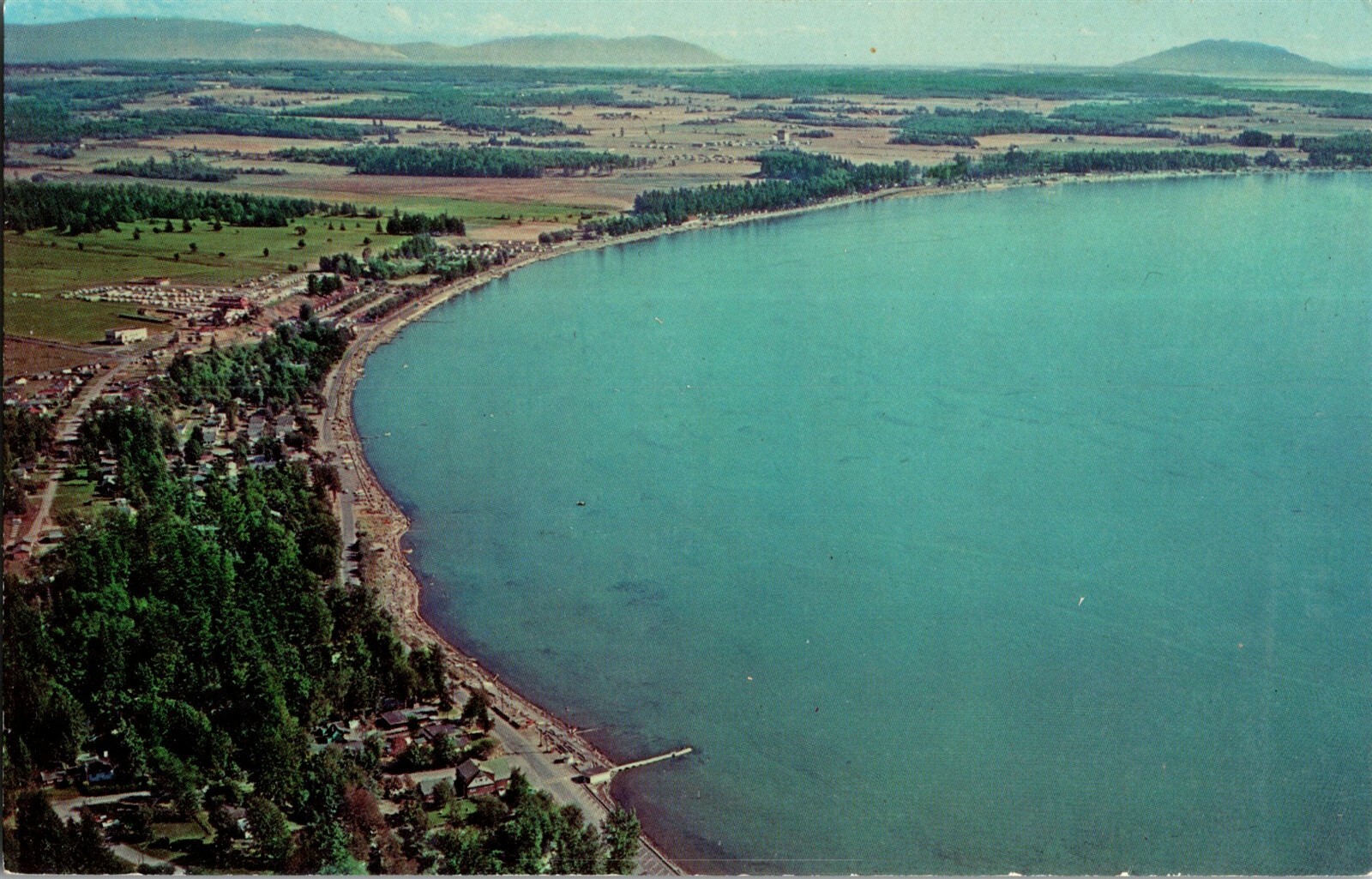 Aerial View of Birch Bay Near Blaine WA Vintage Postcard H64 Aerial View of Birch Bay Near Blaine WA Vintage Postcard H64