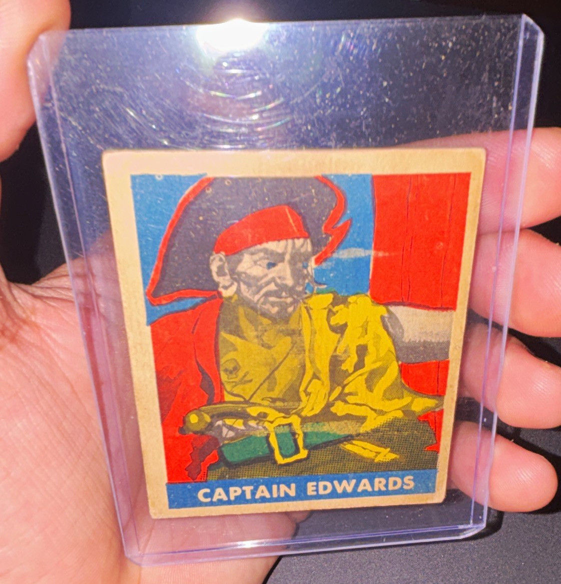 1948 Leaf Pirates #1 Captain Edwards Vintage Pirate Card Tough First Card