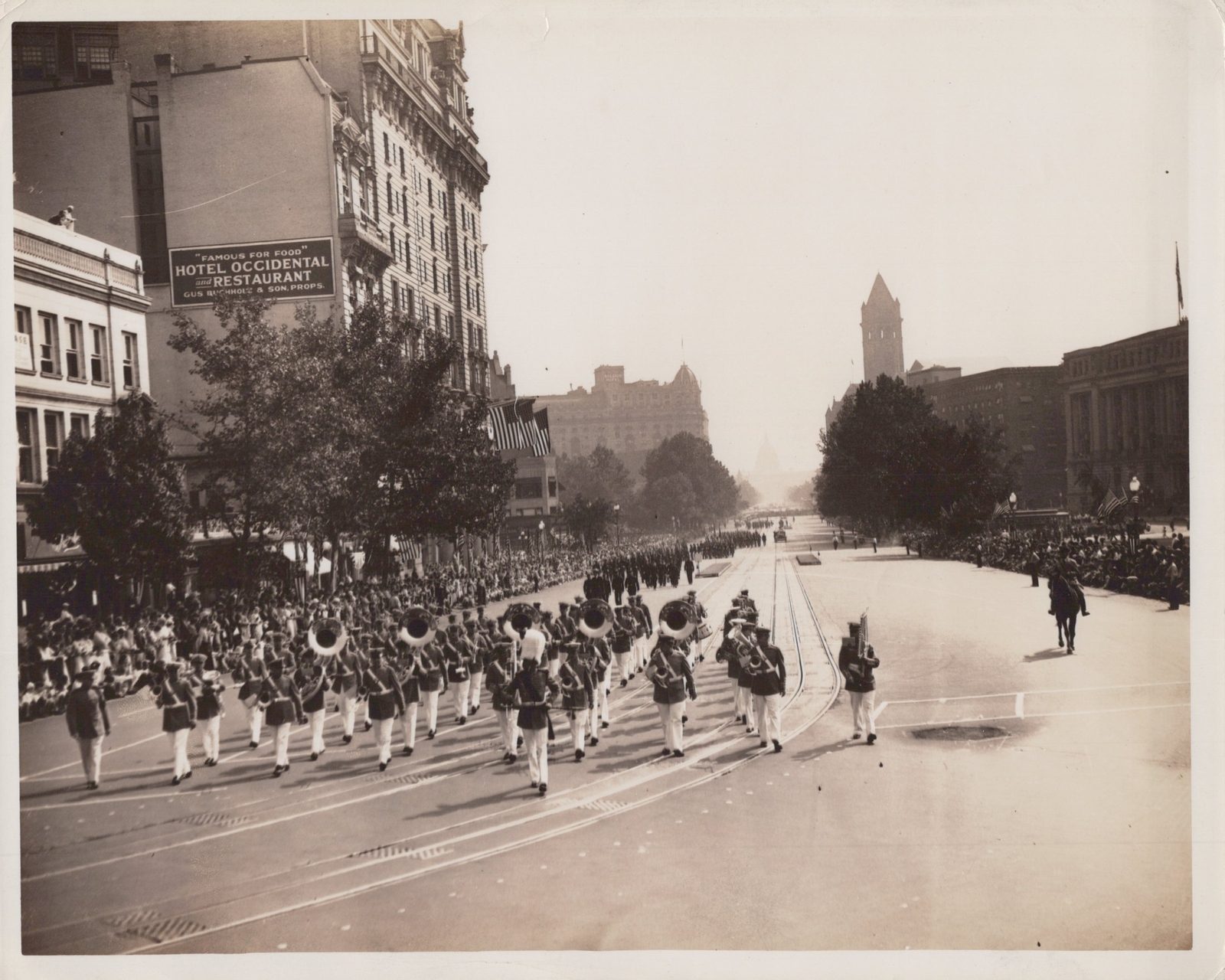 Shriners Parade Marching Band D.C. 1937 - Original Press Photo