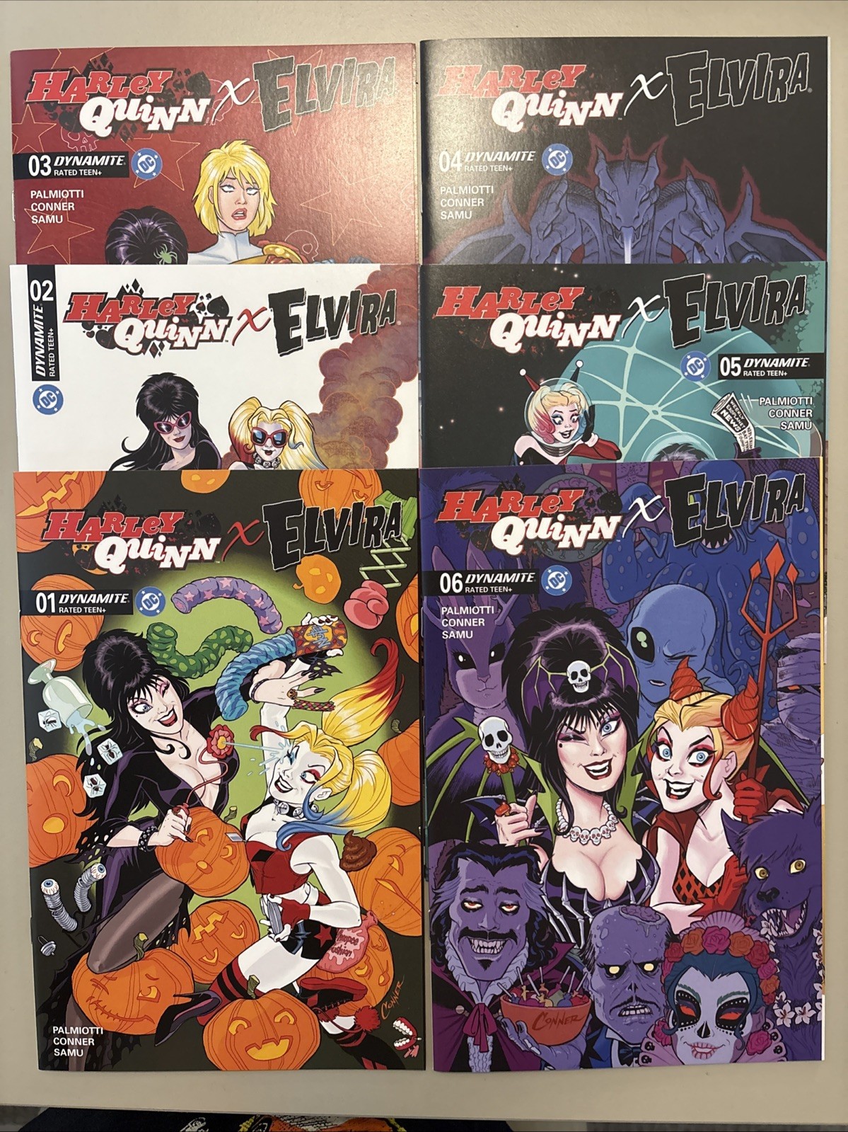 Harley Quinn X Elvira #1-6 Complete Lot DC Dynamite Comics