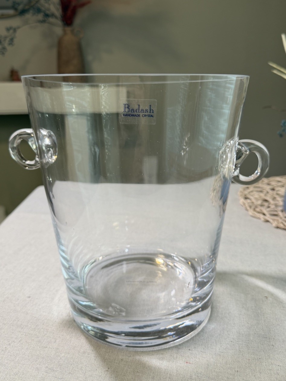 NEW Badash Crystal Manhattan 9” Ice Bucket Wine Cooler K909 Handmade Poland NIB