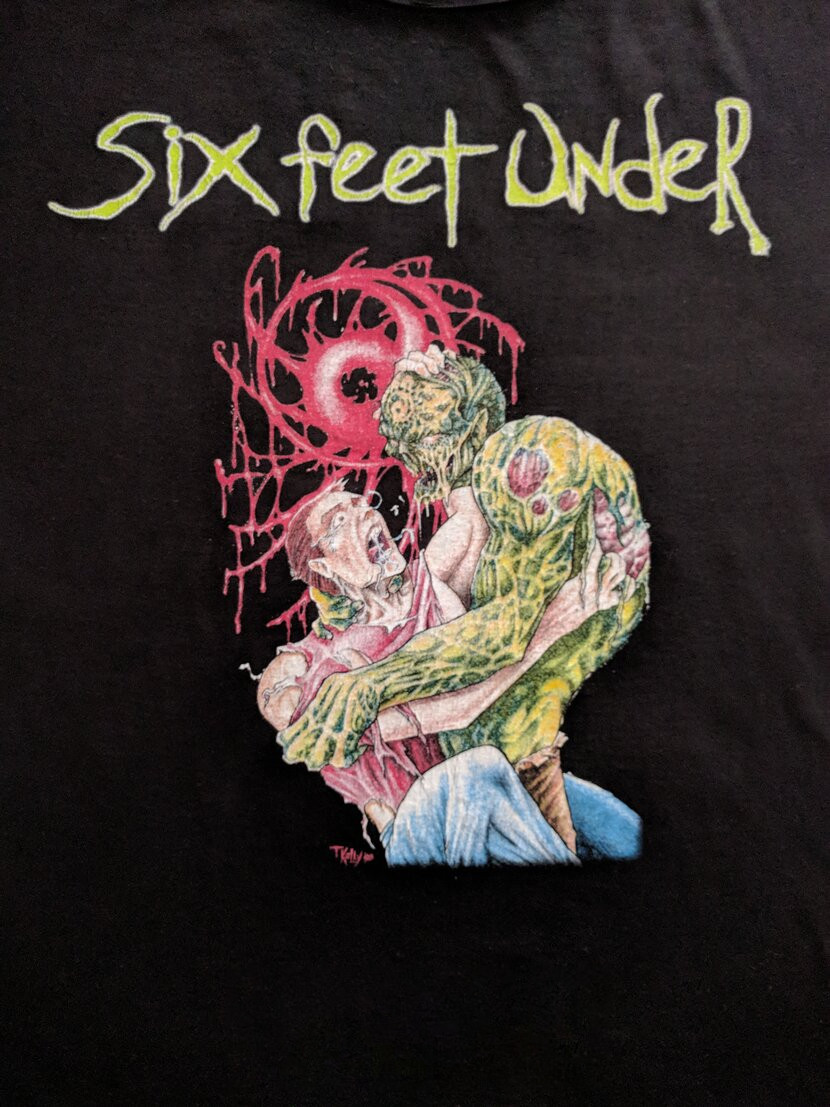 Six Feet Under, SIX FEET UNDER Revenge of the zombie Vtg Shirt BOT_342