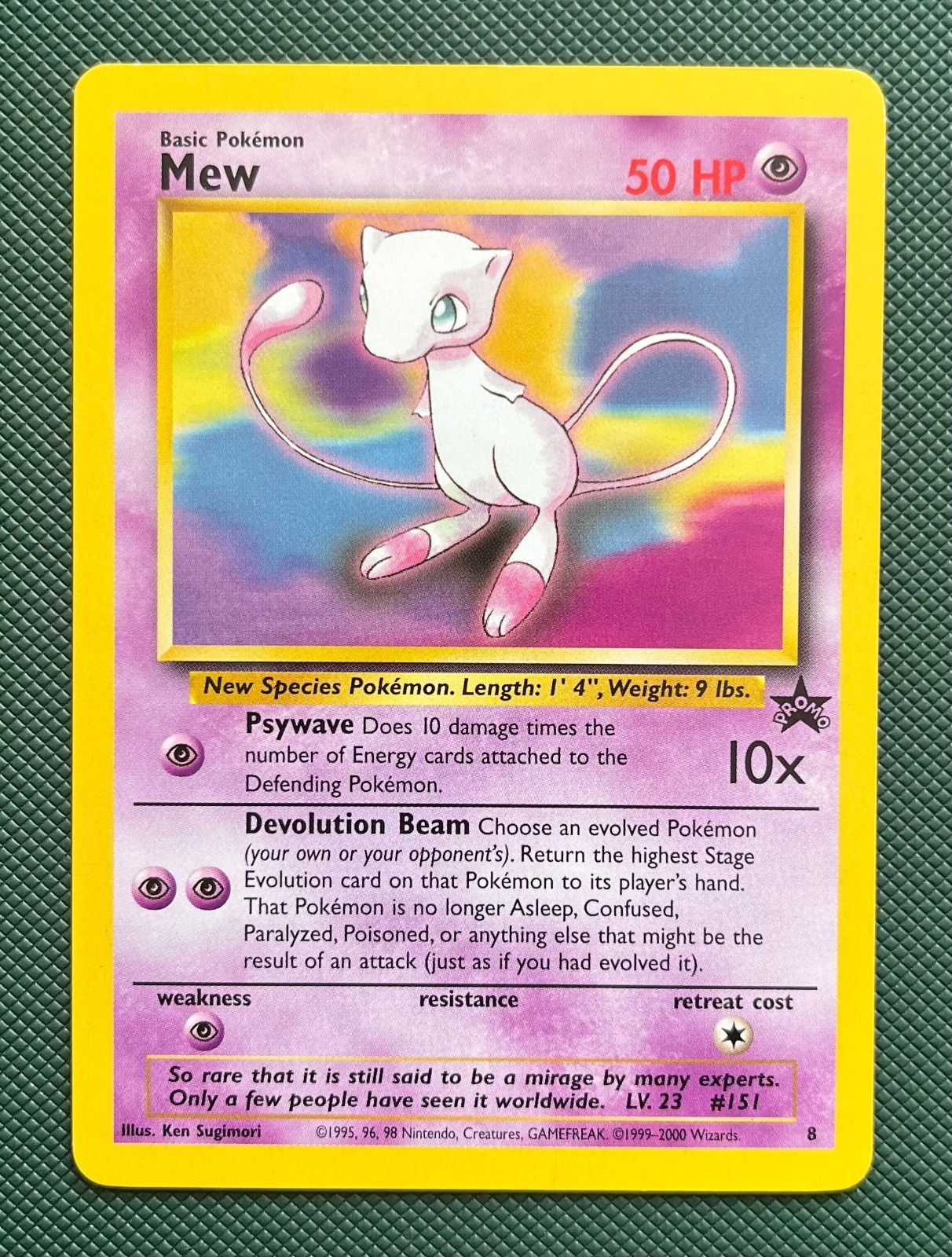 Mew 8 Pokemon Wizards Black Star Promos Near Mint