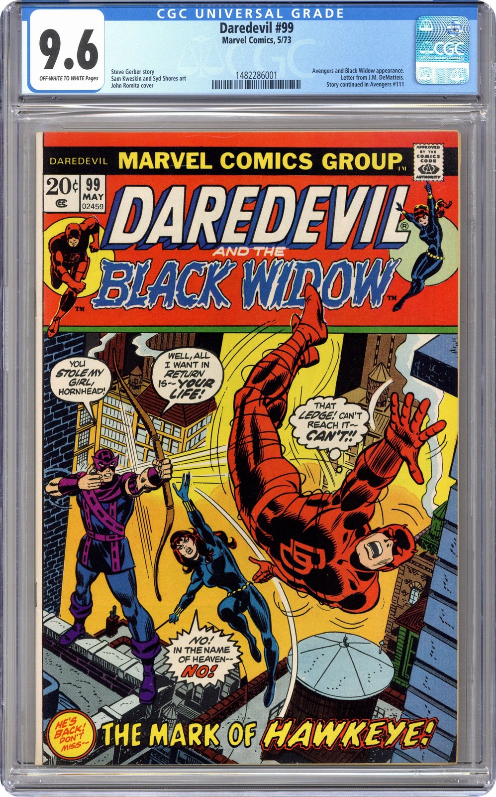 Daredevil #99 CGC 9.6 1973 1482286001