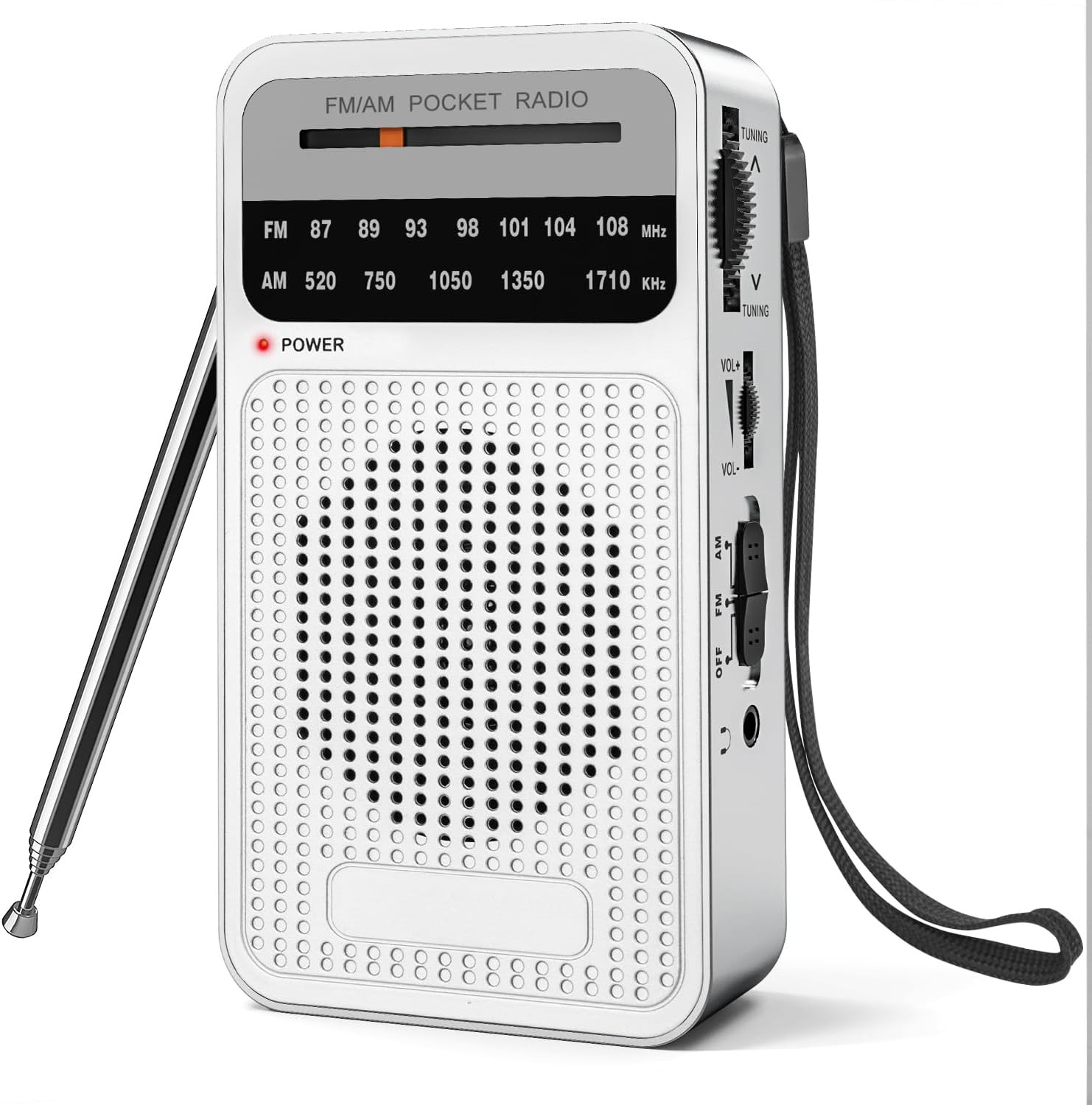 Portable Radio AM FM with Long Range Reception,  Transistor Radio