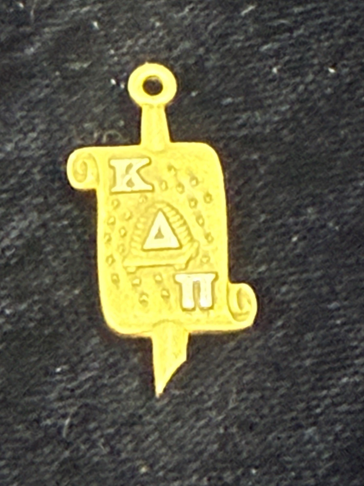 VINTAGE 10K  YELLOW GOLD PHI DELTA KAPPA SORORITY KEY PENDANT 1958 SUNY