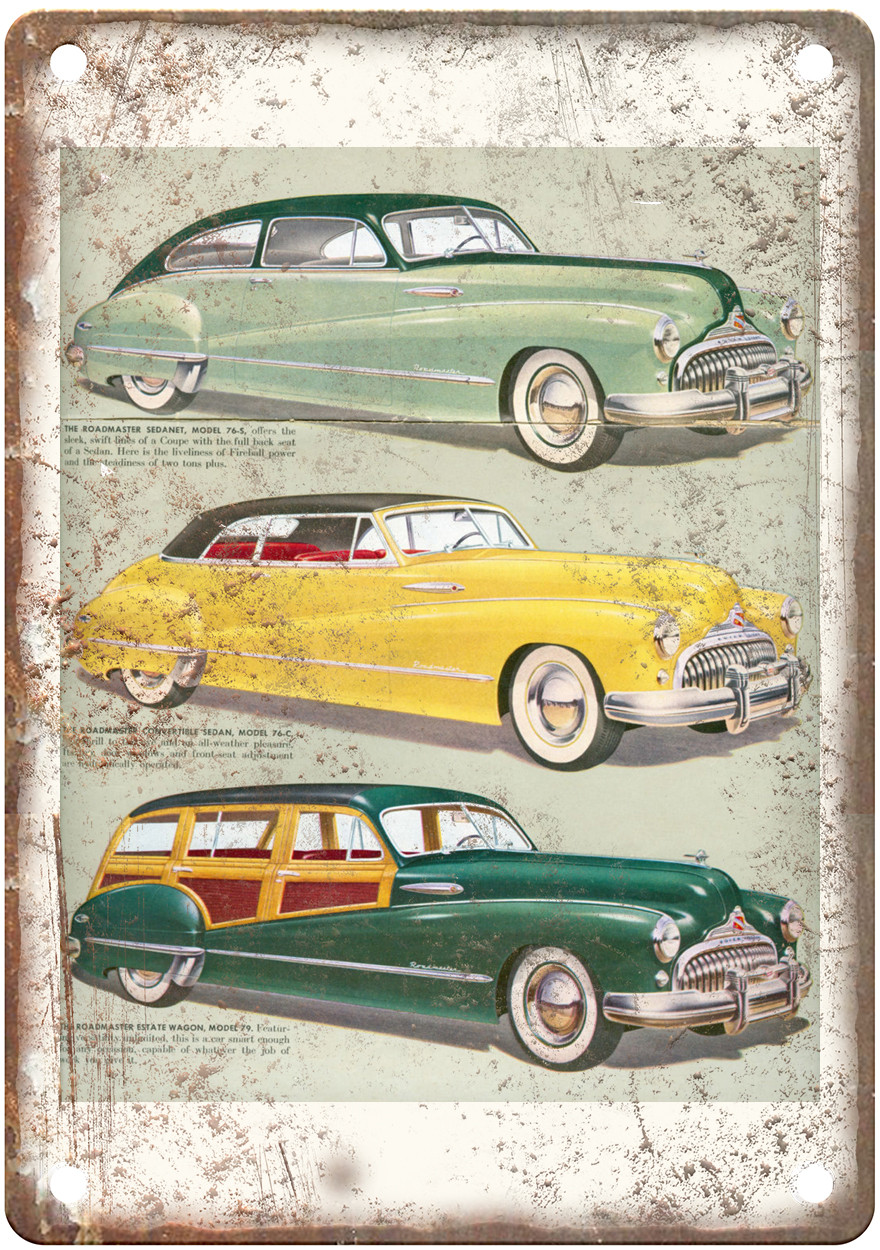 1948 Buick Vintage Auto Ad Retro Look Reproduction Metal Sign AM5690 1948 Buick Vintage Auto Ad Retro Look Reproduction Metal Sign AM5690