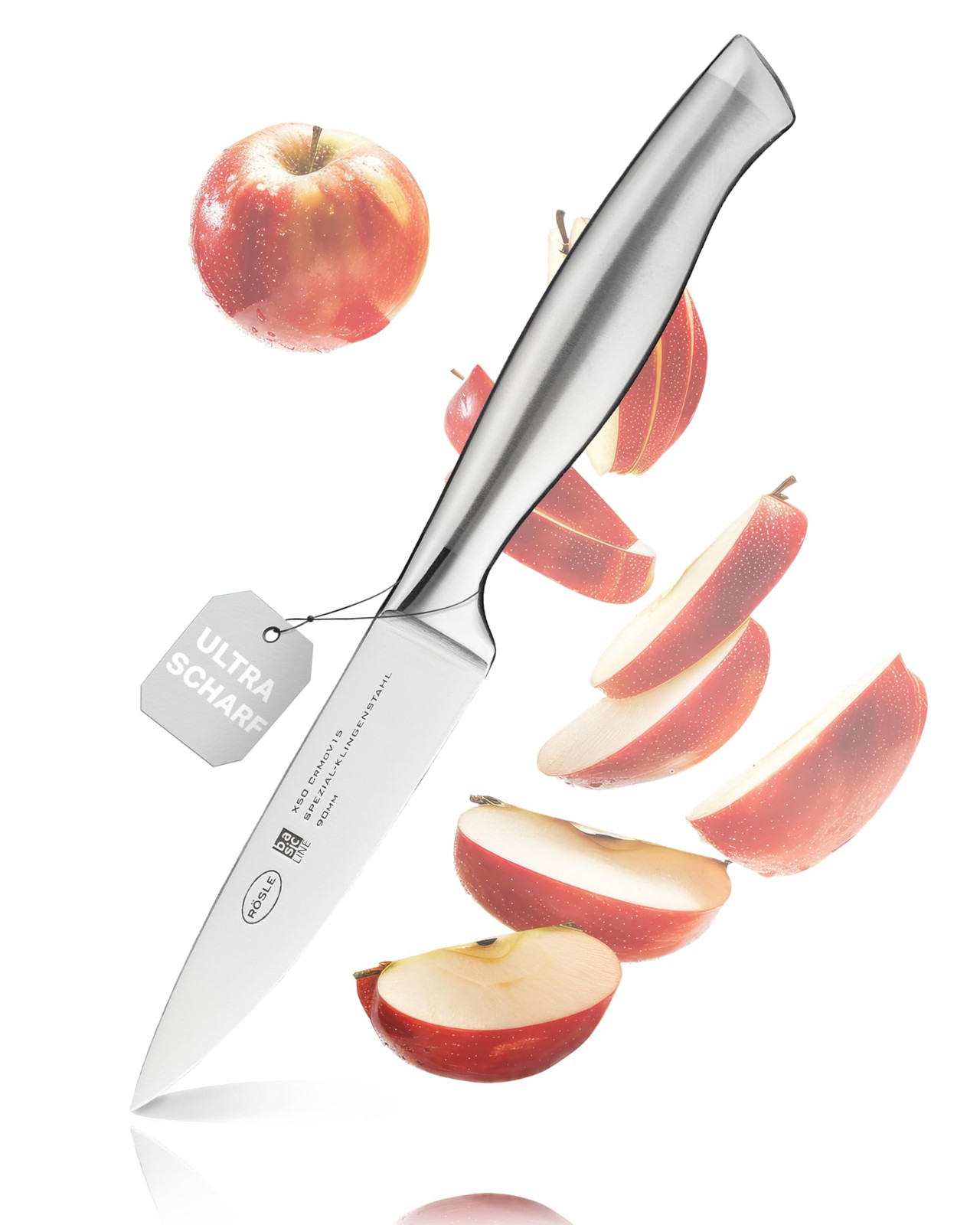 Rösle Rosle Basics Line Stainless Steel Pairing Knife, 3.5-inch Blade